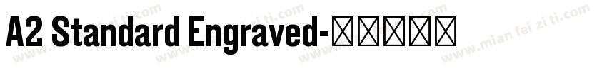 A2 Standard Engraved字体转换